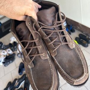 Timberland Brown Leather Boots with Moccasin Toe